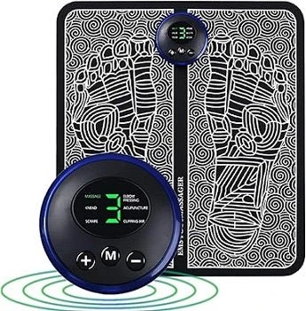 foldable ems electrical muscle stimulation foot massager mat