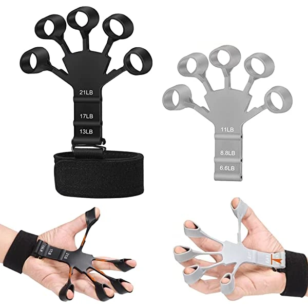 heavy duty metal hook grip strength trainer straps