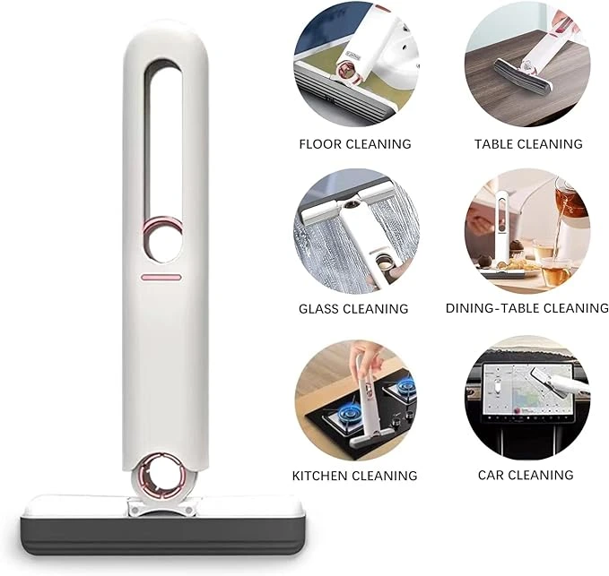 portable self squeezing hands free mini mop