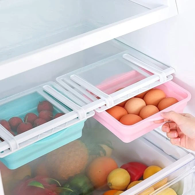 clear stackable refrigerator produce storage box