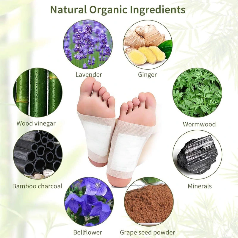 herbal wormwood relaxing foot pads 10 pack