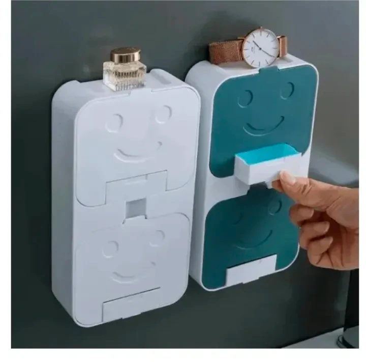 flip cover draining soap holder
