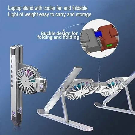 folding dual fan notebook riser uae