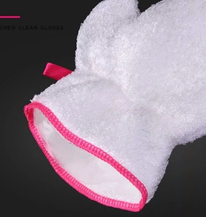 silicone cleaning gloves with scrubber