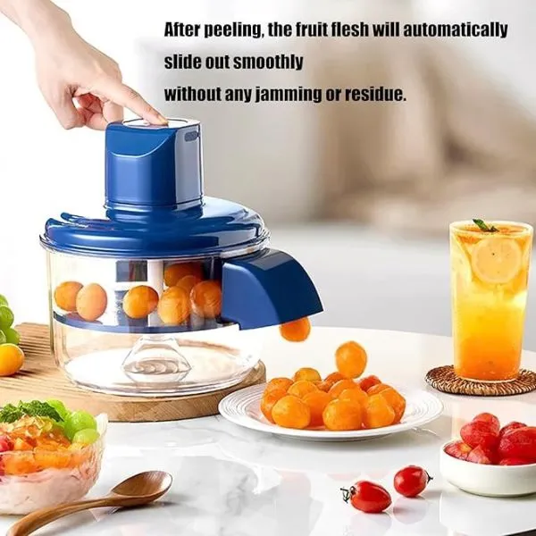small automatic peeler that takes the work out of peeling fruit